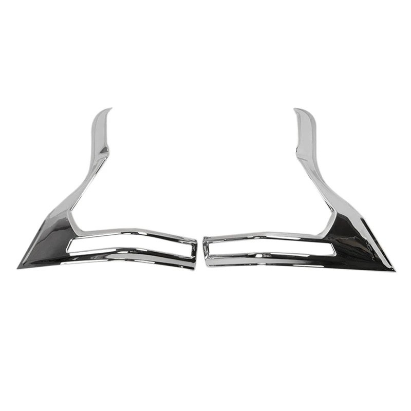 

New2Pcs/Set Car Chrome ABS Rear Tail Fog Light Cover Trim Frame Decal Fit for Toyota Land Cruiser Prado 2018