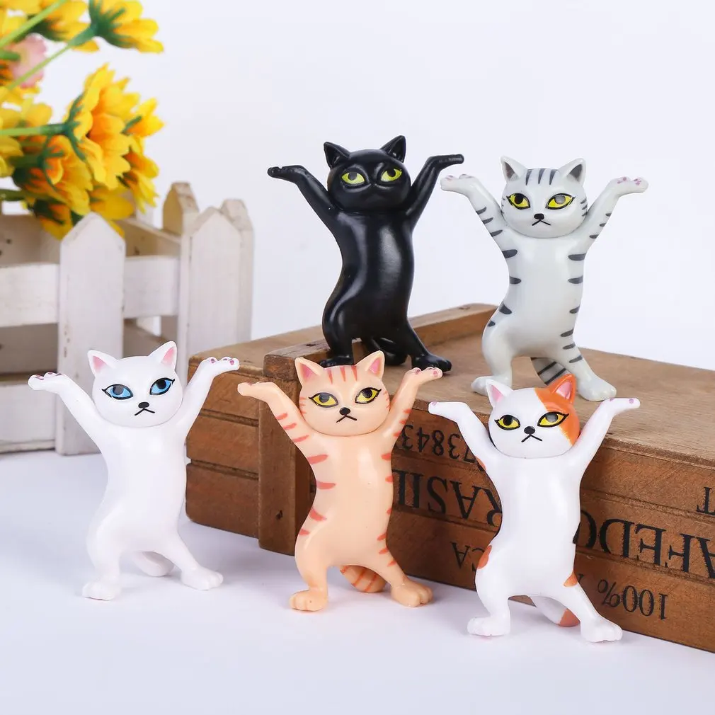 

Enchanting Cat Pen Holder Black Cat Bracket Cute Decoration Hand-made Kawaii Home Decor Decoration Cat Dolls