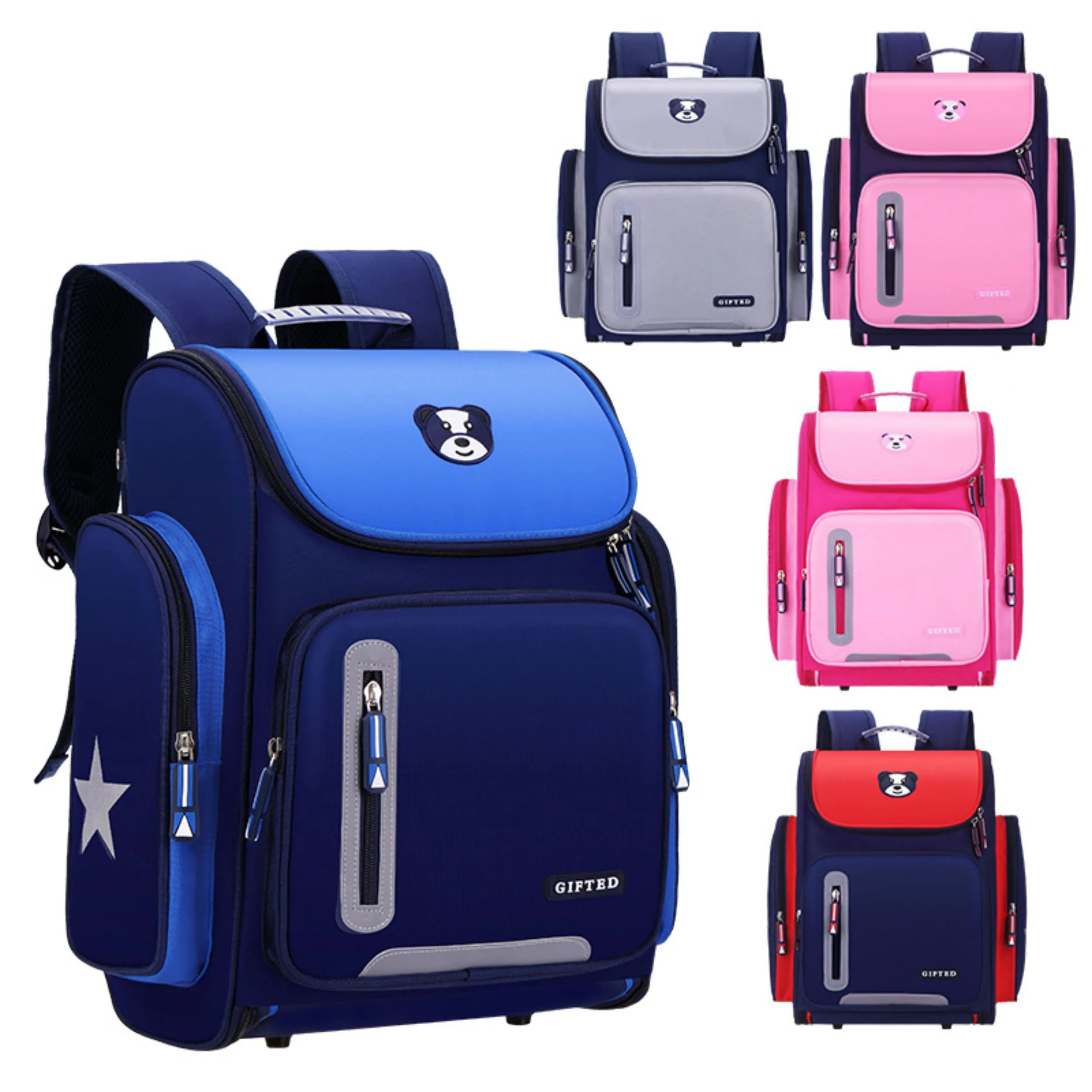 

Primary School Students' One-piece Folding Large-Capacity Space Schoolbag