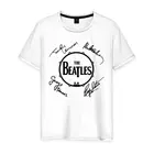 Мужская футболка хлопок Beatles (автографы)