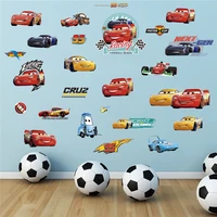 cartoon cars 3060cm wall stickers for kids rooms home decor disney lightning mcqueen wall decals diy mural art pvc posters
