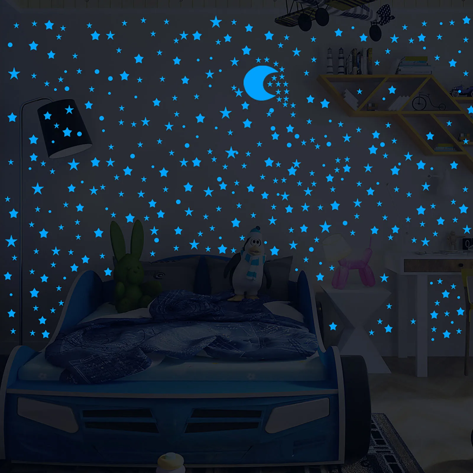 Настоящий Рождественский праздник окно Стекло флуоресцентный Стикеры украшения