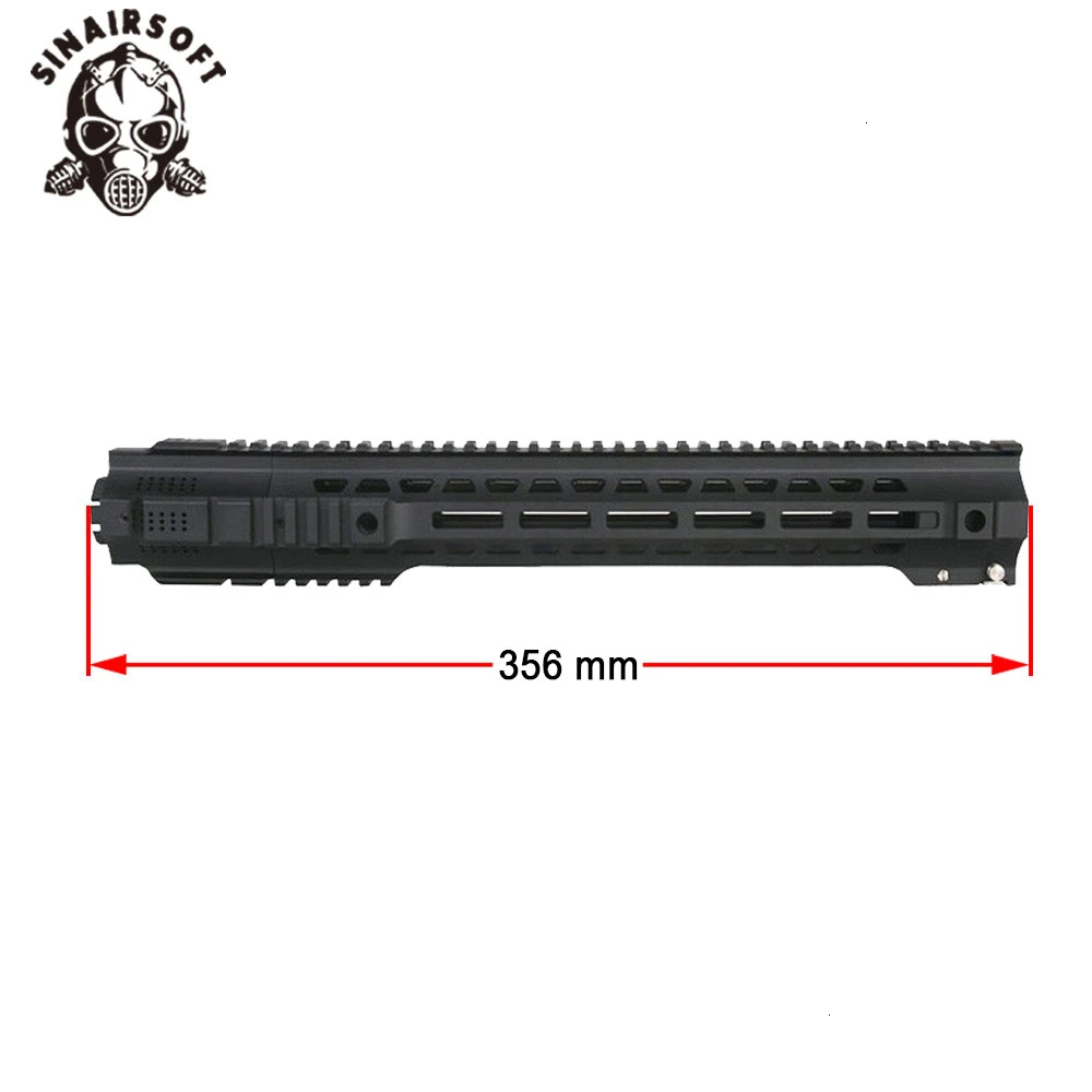 SINAIRSOFT стиль Охота Пикатинни 14 ''/17'' поручень системы черный для страйкбола AEG M4/M16 - Цвет: 14inch