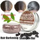 Новая эссенция Polygonum, шампунь для затемнения волос, барное мыло, натуральная Органическая мягкая формула, шампунь для волос, очищение для серых волос