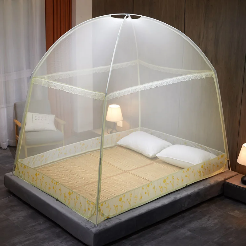 

Three Door Heightening Yurt Mosquito Net Luxury Design Mosquito Net Thin And Light Fashion Klamboe Tent Household Bedding EB50WZ