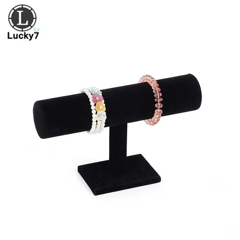 Стойка T Bar из белой искусственной кожи для браслетов цепочек часов стеллаж