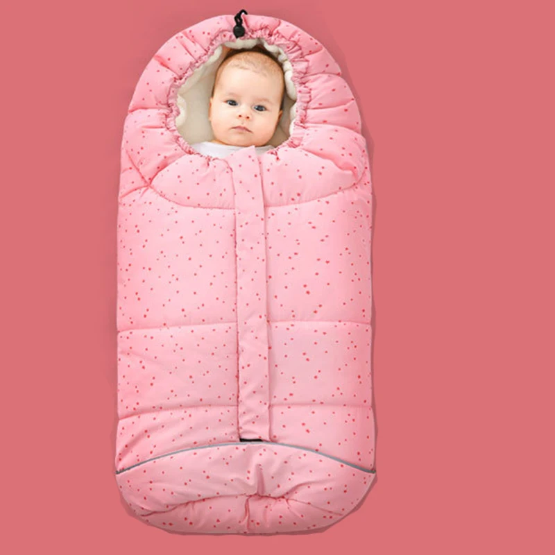 

Warm Baby Socks Sleeping Bag Winter Kid Sleepsack Footmuff Stroller Sleep Sack Newborn Wool Swaddling Blanket Toddler Blanket