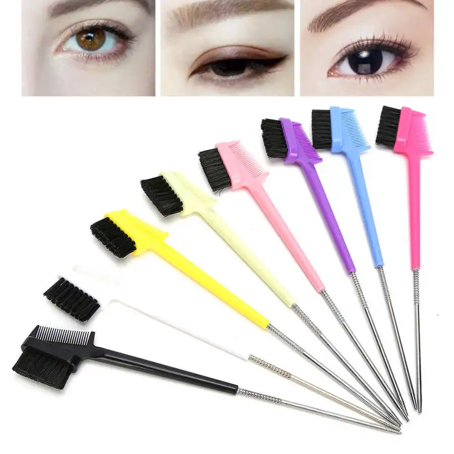 Профессиональная двухсторонняя Кисть для макияжа 8 шт. двойная кисть ресниц и