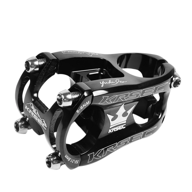 KRSEC MTB Bike Stem 31.8x50mm 7075 Aluminium Alloy CNC Ultralight Short Mountain Handlebar XC AM FR | Спорт и развлечения