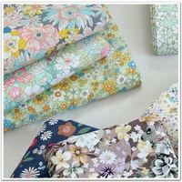 dailylike imported cloth baby clothes poplin fabric broken flowers baby clothing bedding fabric diy pure cotton fabric soft hand