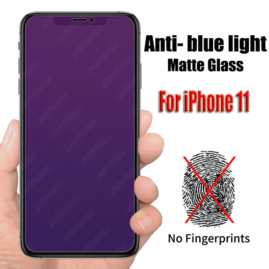 Матовое закаленное стекло для IPhone 11 Pro XS Max XR X|Защитные стёкла и плёнки телефонов| |