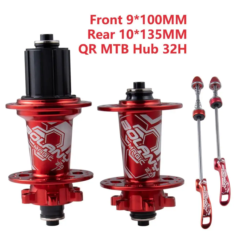 

Bolany 6-jaw disc brake bearing mountain bike 32-hole axle quick release wheel, quick release disc brake with 4 bearings