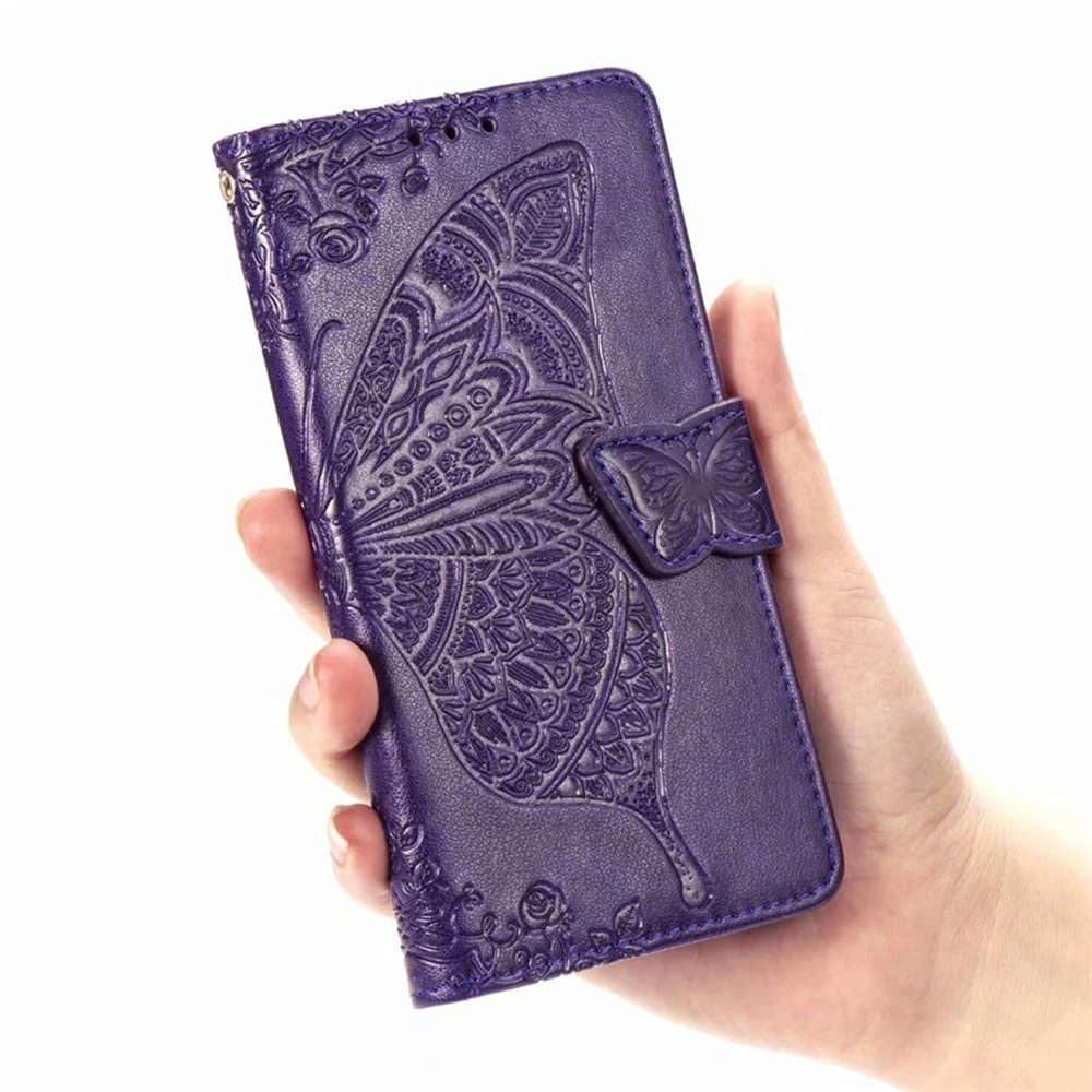 

Embossed butterfly leather case for Apple 12 11 mobile phone case XR S20 flower disc protective cover P40 A51
