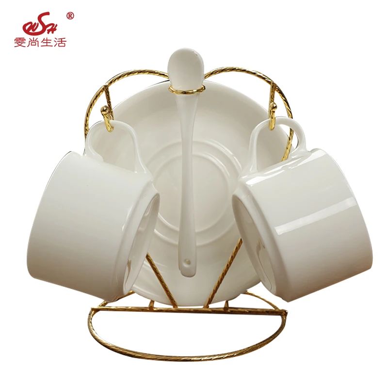 Европейские чайные кружки из костяного фарфора кофейная чашка набор блюдце