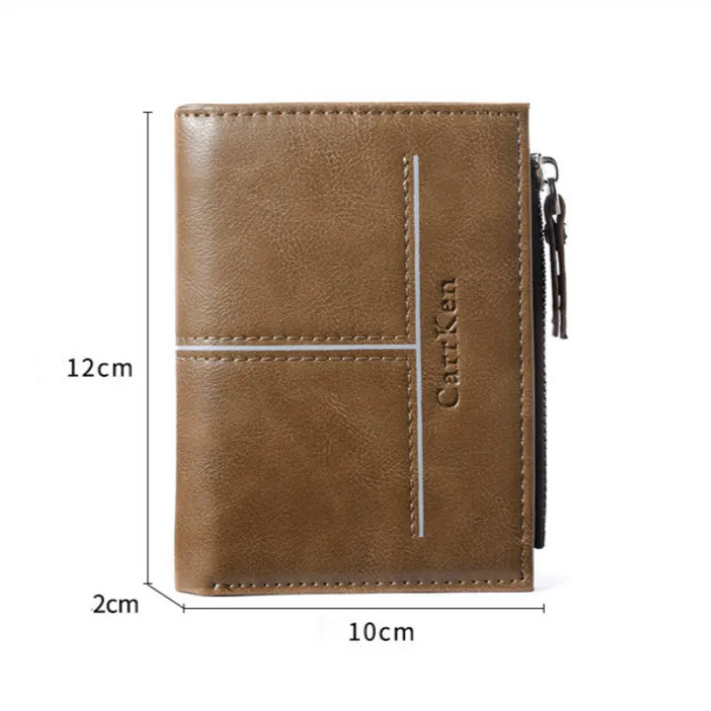 Роскошный брендовый модный мужской кошелек известный кожаный держатель для карт