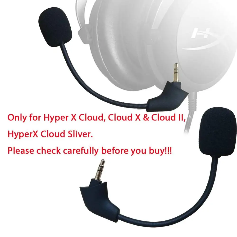 Запасной игровой микрофон 3 5 мм для Kingston HyperX Cloud 2 II X Core Pro Silver Cloudx игровые наушники