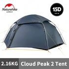 Naturehike 2022 новая облачная пиковая 15D палатка для кемпинга 1-2 человека Сверхлегкая 4 сезонная водонепроницаемая палатка для кемпинга для альпинизма
