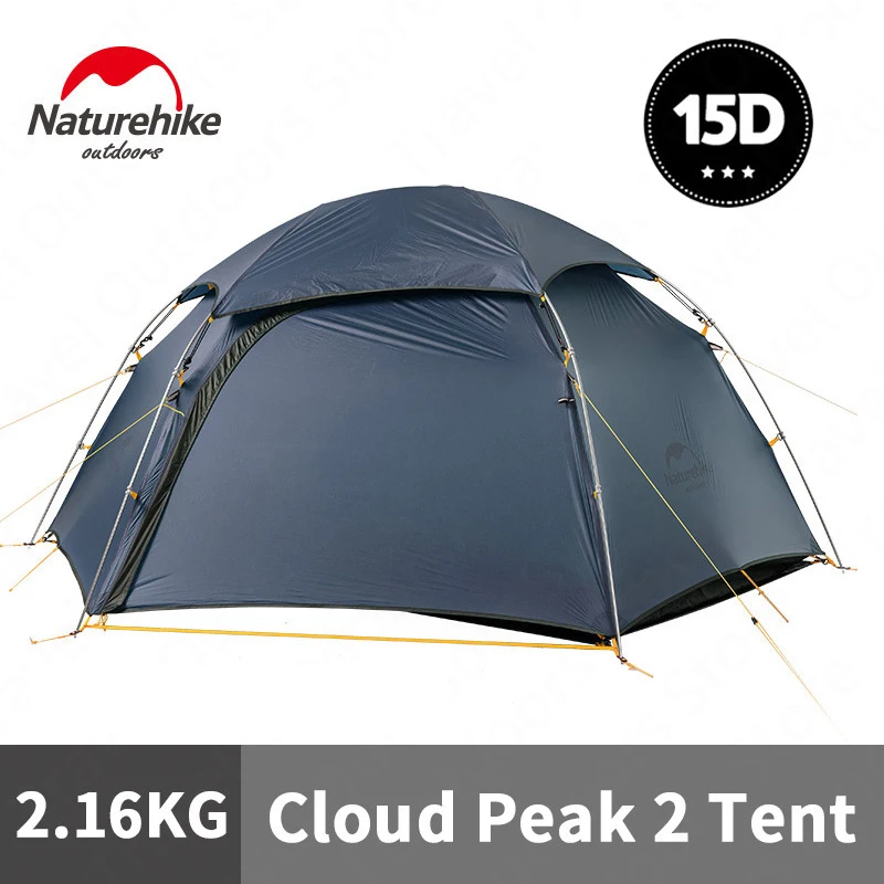 Naturehike KR 2022 Cloud Peak 15D палатка для кемпинга 1-2 человека Сверхлегкая 4 сезонная