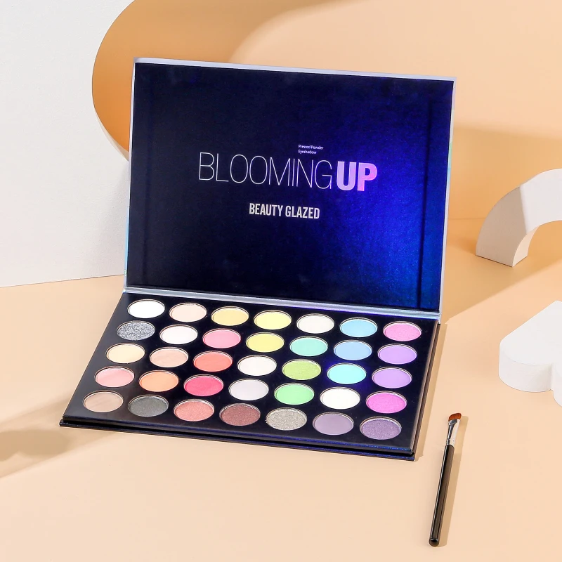 Матовое стекло с перламутровым эффектом Beauty Glazed 35 цветов тени для век хайлайтер
