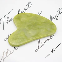 natural jade stone guasha board spa therapy guasha massager antistress body care scraping board massage tool