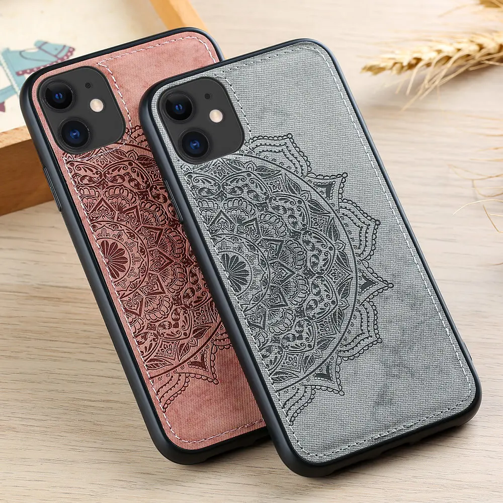 Чехол для телефона с цветочным рисунком Мандала iPhone 11 Pro Max Xs X Xr 8 7 Plus 6S 6 винтажный