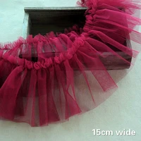 single layer tulle crepe fluffy yarn lace diy ladies childrens clothes skirt leggings decorative fabric trend accessories