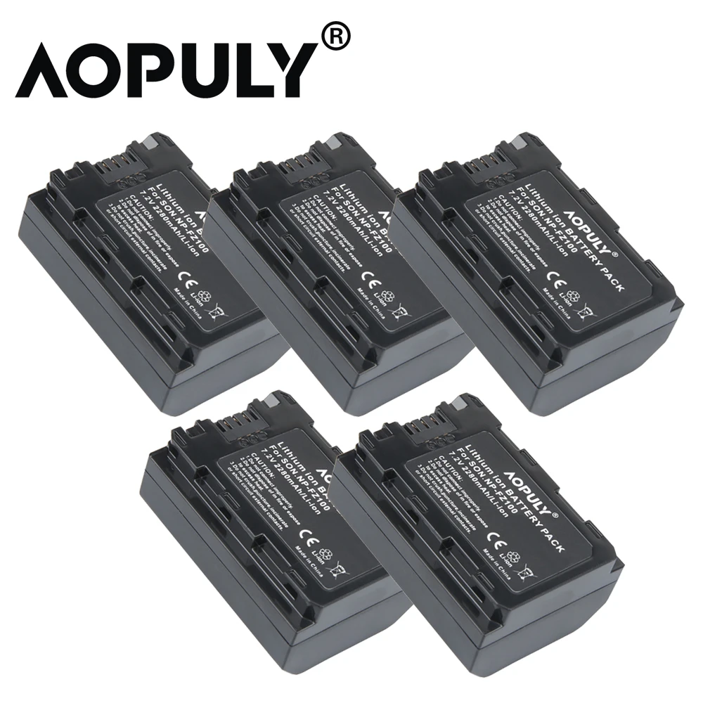 5 battery 2280 мАч battery NPFZ100 NP FZ100 батарея+ светодиодный двойной USB зарядное устройство для sony np-fz100, BC-QZ1, sony a9, a7R III, a7 III, ilce-9 - Цвет: 5 battery