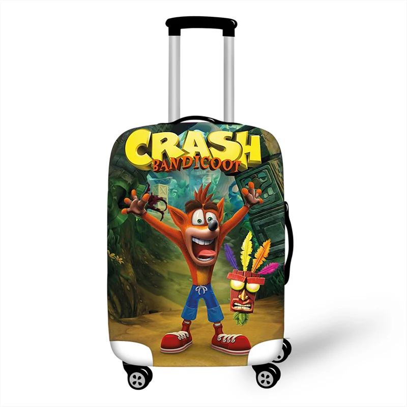 18-32 Inch Game Crash Bandicoot Elastic Thicken Luggage Suitcase Protective Cover Protect Dust Bag Case Cartoon Travel Cover