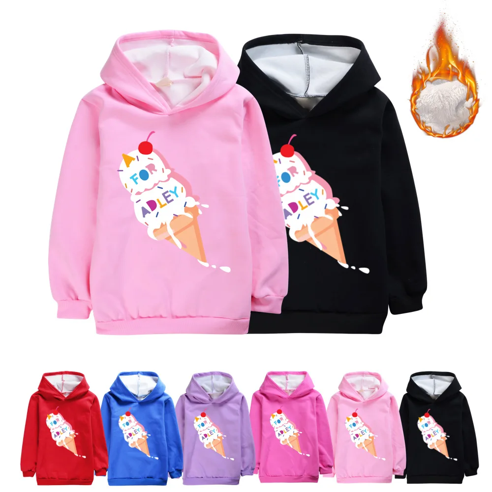 

Cartoon Casual Hoodies A for Adley Sweater Toddler Boys Girls Sweatshirt Baby Winter Warm Long Sleeve Hooded Children Clothes