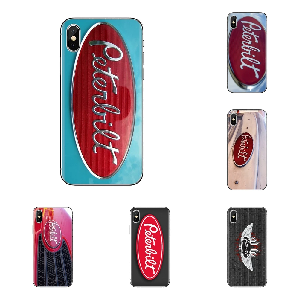 Для iPhone XS Max XR X 4 4S 5 5S 5C SE 6 6S 7 8 Plus Samsung Galaxy J1 J3 J5 J7 A3 A5 Case грузовики peterbilt металлический