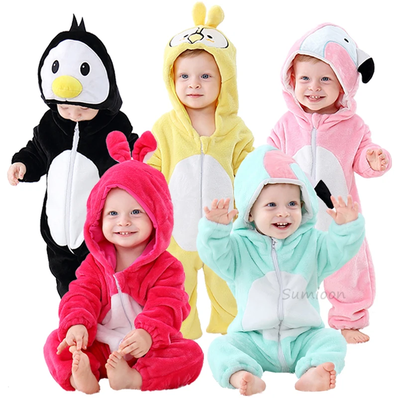 

Baby Rompers Baby Girl Clothes Unicorn Kigurumi Kids Onesie Anime Monkey Cosplay Costume New Born Boy Pajama Flannel Jumpsuit