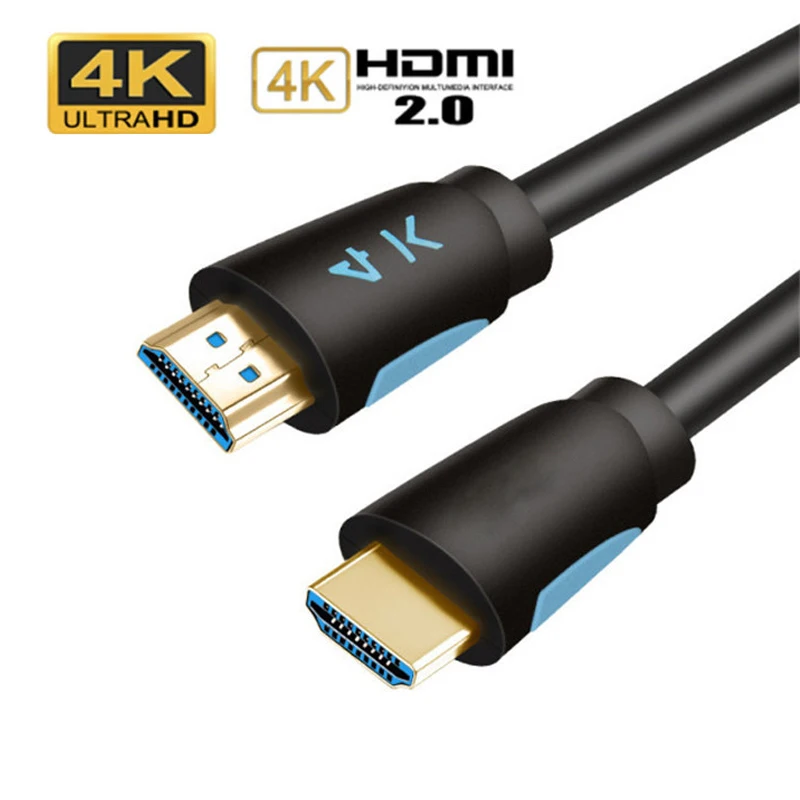 4K HD кабель с позолоченным HDMI-совместимым видеокабелем поддержкой ARC 3D HDR 60 Гц