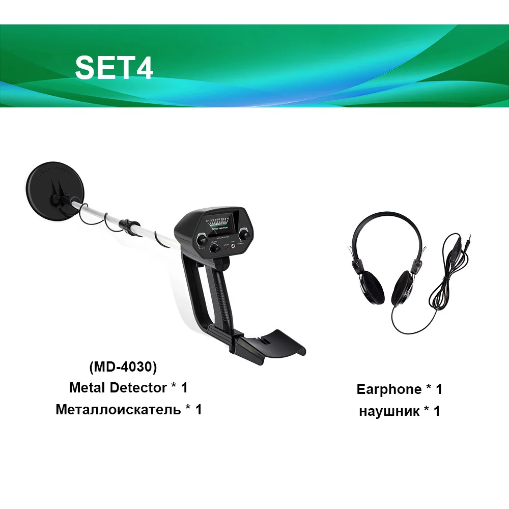 MD-4030 SET4 MD-4030 подземный металлоискатель детектор золота металлоискатель MD-4030P Охотник за сокровищами искатель портативный Охотник детектор - Цвет: MD-4030 SET4