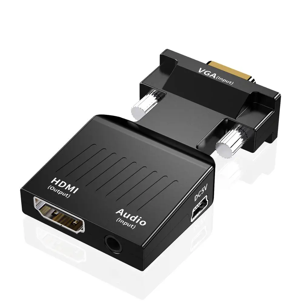 

Адаптер преобразователь из VGA в HDMI, VGA штекер-HDMI гнездо