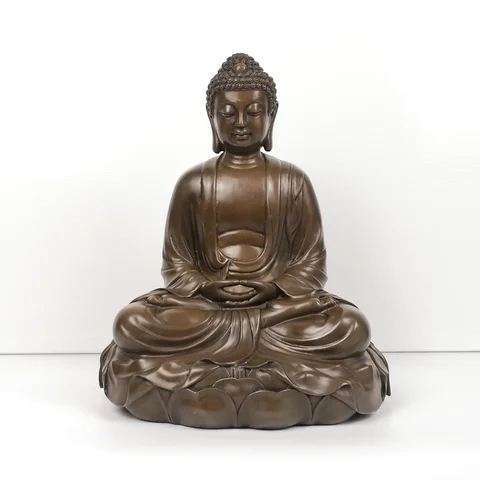 Статуэтка Будды из чистой бронзы