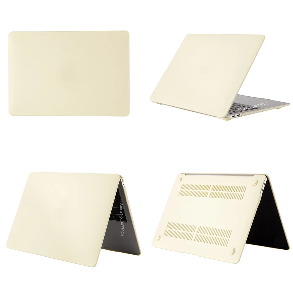 Beige Ультра-крем для похудения серии чехол для ноутбука MacBook Pro retina Air 11 12 13 15, для Mac Air 13, New Pro 13,3 15 чехол - Цвет: Beige
