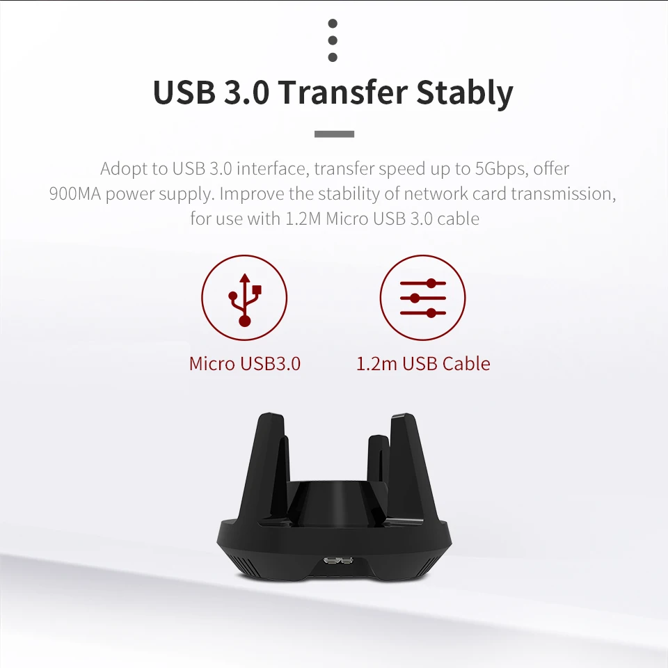 Wi Fi адаптер 1900 Мбит/с гигабитный USB3.0 802.11AC высокая скорость 5 ГГц беспроводная