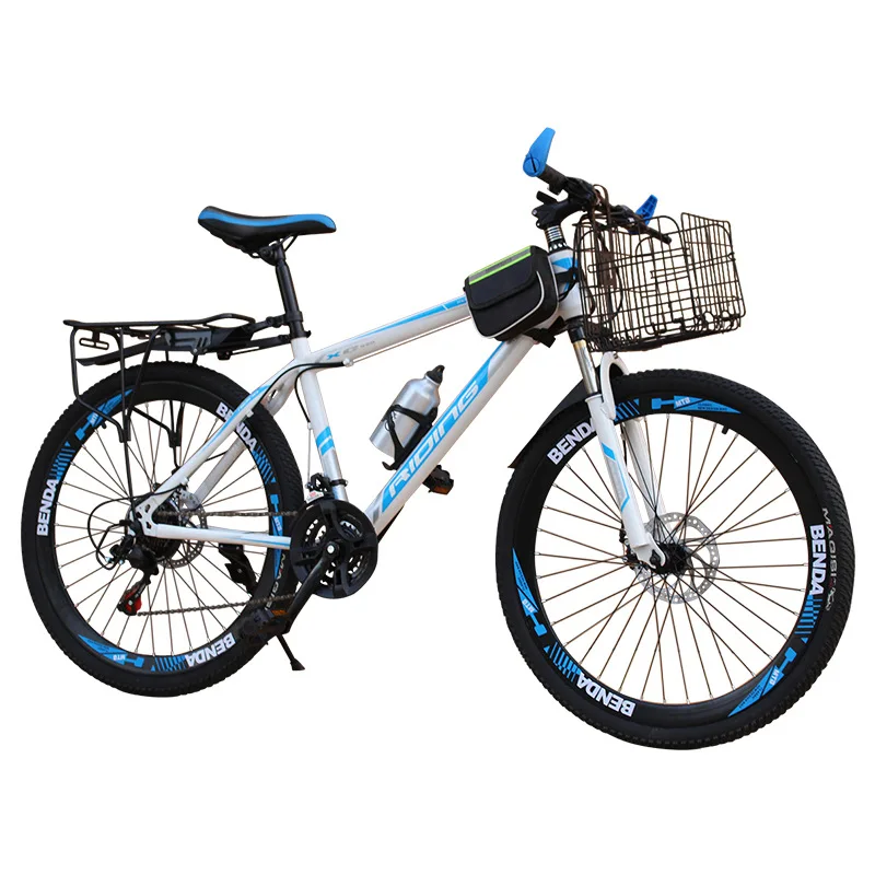 Preise Student Berg Fahrrad Männer 22 Inch Bike Dual Disc Bremsen Schock Fahrrad Variabler Geschwindigkeit Regale Velo Biegsam Radfahren Liefert