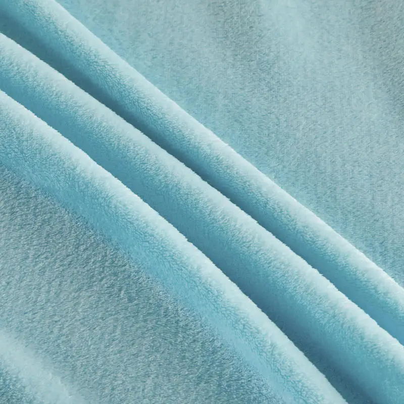 Простыня для зимы синий цвет теплая мягкая Коралловая флисовая ткань комплект