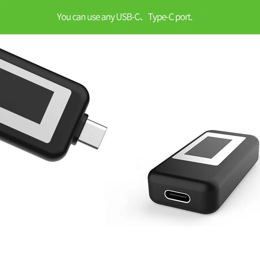 LESHPType-c Многофункциональный двойной USB вольтметр тестер монитор безопасности