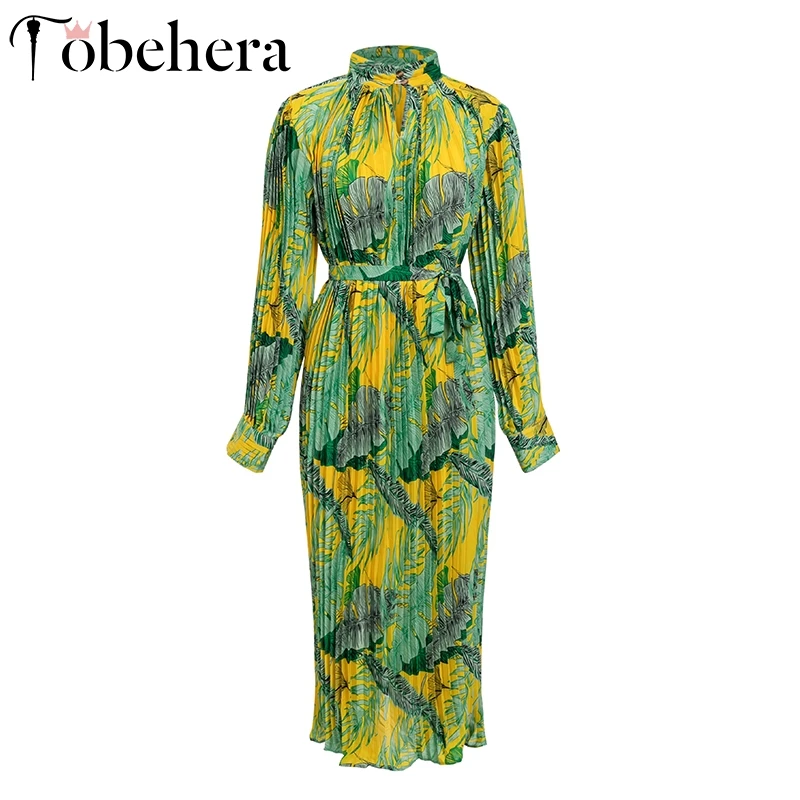 Glamaker Осеннее Плиссированное макси платье женское Бохо Свободное длинное летнее