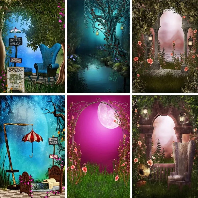 Nitree Виниловый фон для фотостудии Фотография мультфильм джунгли Фон Ткань Дети