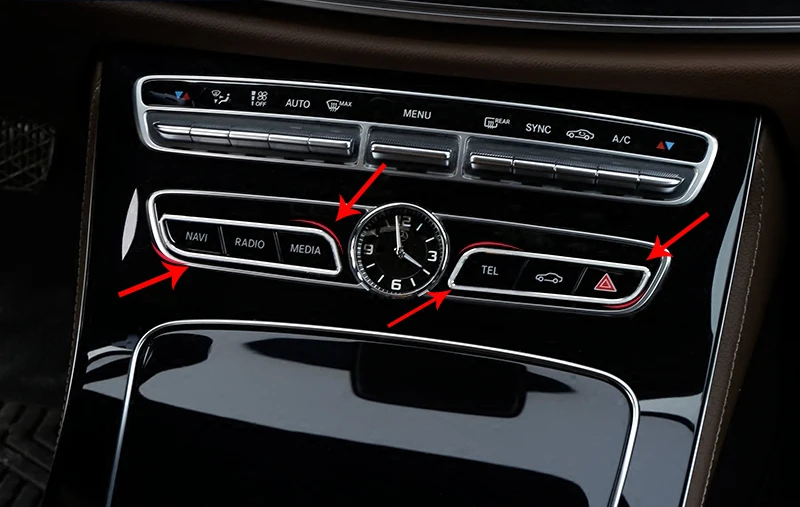 Декоративные наклейки для салона автомобиля Mercedes Benz C E Class GLC W205 W213 | Автомобили и