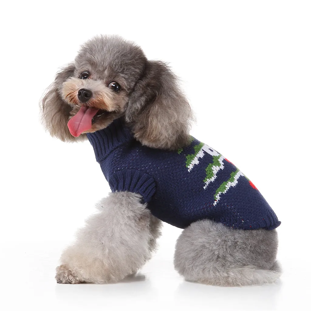 Жилет для домашних животных кошек собак Рождественская елка свитер зимняя