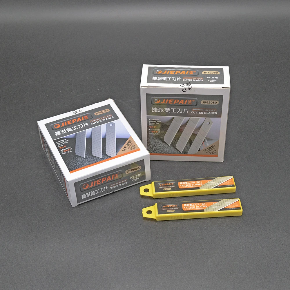 

JIEPAI Metal Blades Portable Engraving Craft Utility knife Blades for Sliding Blade Knives Hand Tools Multi-tool