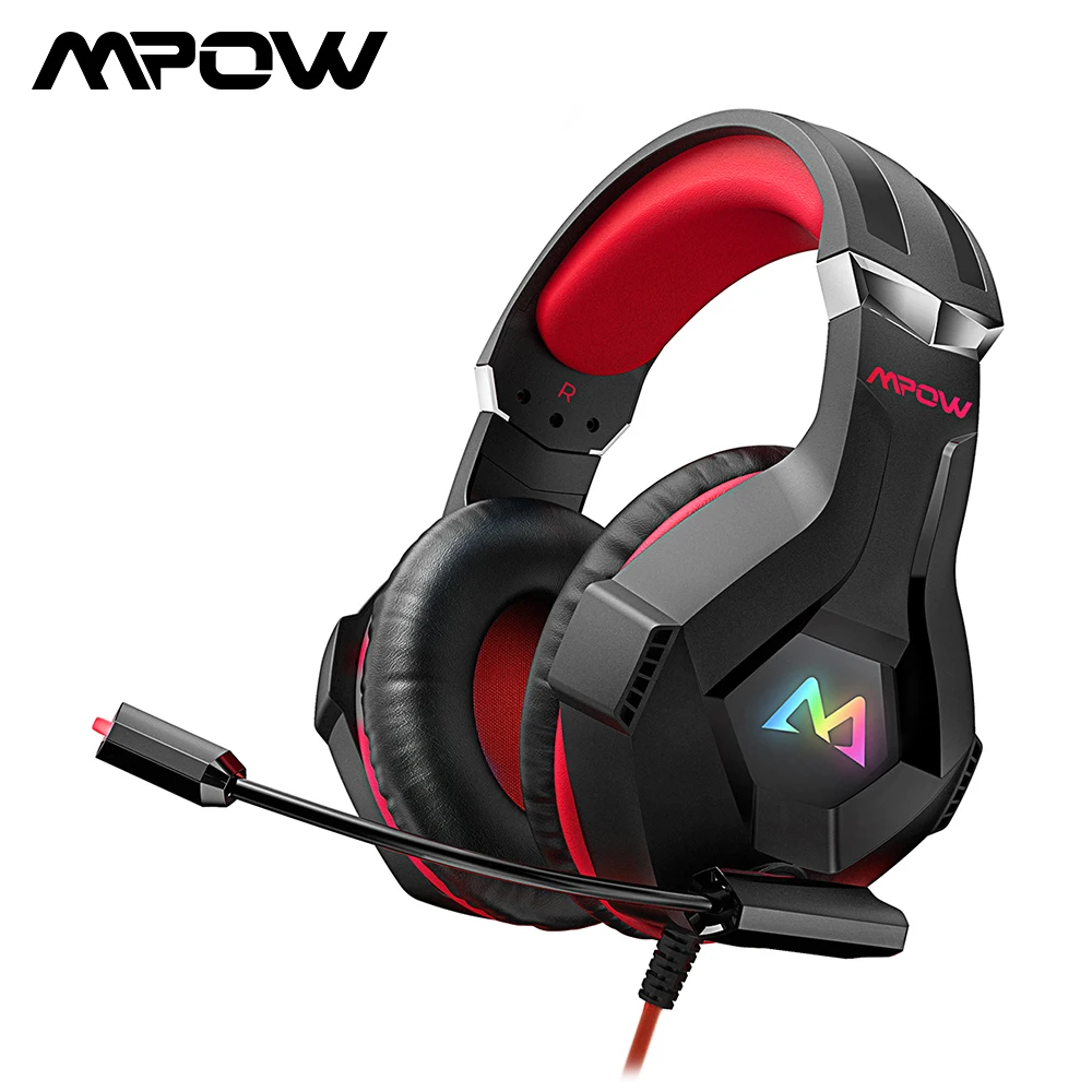 Проводные стереонаушники Mpow EG9 игровая гарнитура 40 мм с драйвером объемный звук