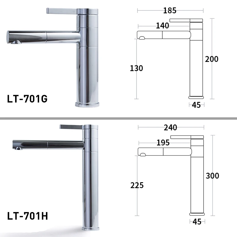 Смеситель для раковины вращающийся на 360 градусов смеситель хромированный и