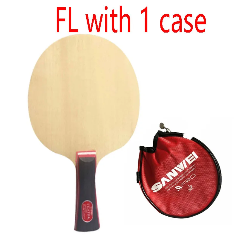 FL with 1 case Sanwei FEXTRA 7 нордическая VII лезвие для настольного тенниса 7 слойная древесина, Японская технология, STIGA Clipper CL структура) ракетка для пинг-понга - Цвет: FL with 1 case
