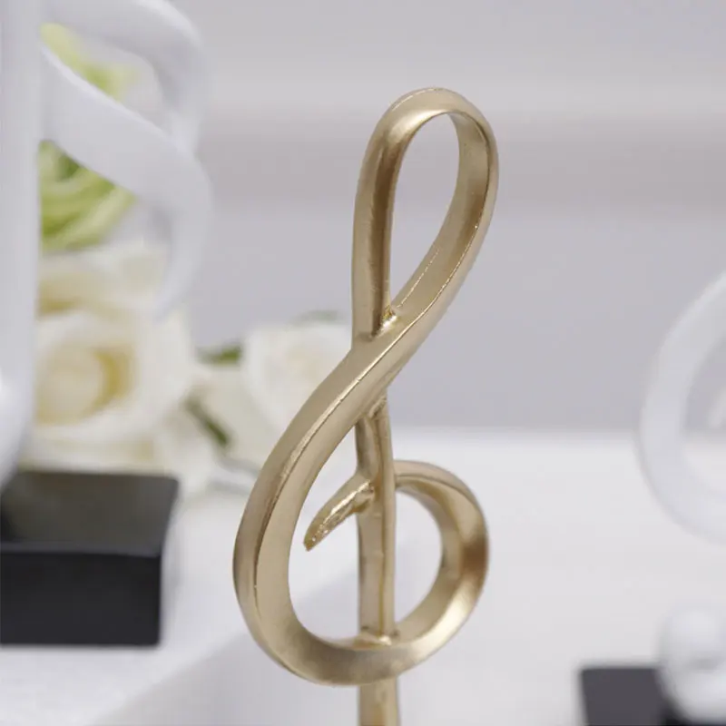

Modern Simple Musical Note Figurines for Home Decoration Accessories Resin Crafts for Living Room Shelves Bedroom Ornaments Gift