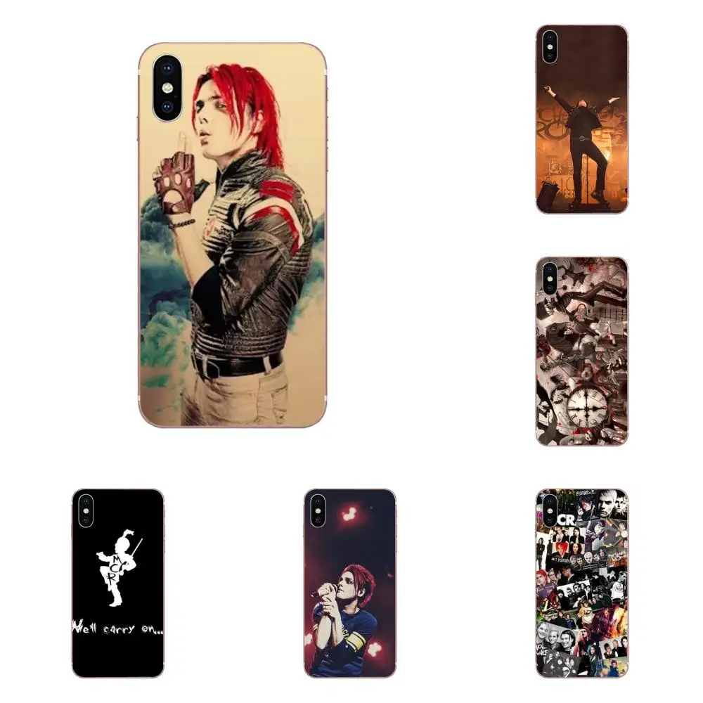 Мягкий модный чехол из ТПУ Gerard Way My Chemical Romance Music для Apple iPhone 4 4s 5 5C 5S SE 6 6S 7 8 Plus X XS Max